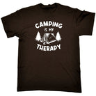 Camping Is My Therapy - Mens Funny T-Shirt Tshirts Tee Shirt - 123t Australia | Funny T-Shirts Mugs Novelty Gifts