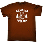 Camping Is My Therapy - Mens Funny T-Shirt Tshirts Tee Shirt - 123t Australia | Funny T-Shirts Mugs Novelty Gifts