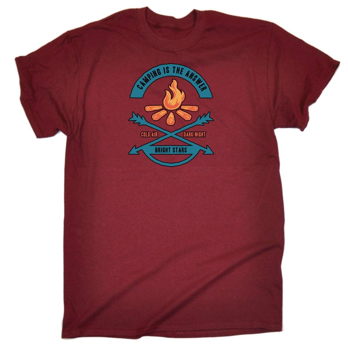 Camping Is The Answer - Mens Funny T-Shirt Tshirts - 123t Australia | Funny T-Shirts Mugs Novelty Gifts