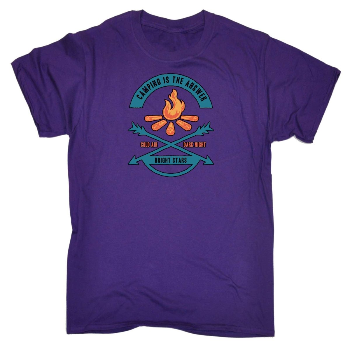 Camping Is The Answer - Mens Funny T-Shirt Tshirts - 123t Australia | Funny T-Shirts Mugs Novelty Gifts