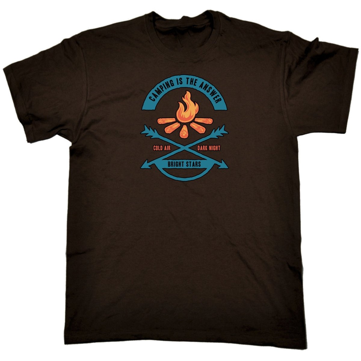 Camping Is The Answer - Mens Funny T-Shirt Tshirts - 123t Australia | Funny T-Shirts Mugs Novelty Gifts