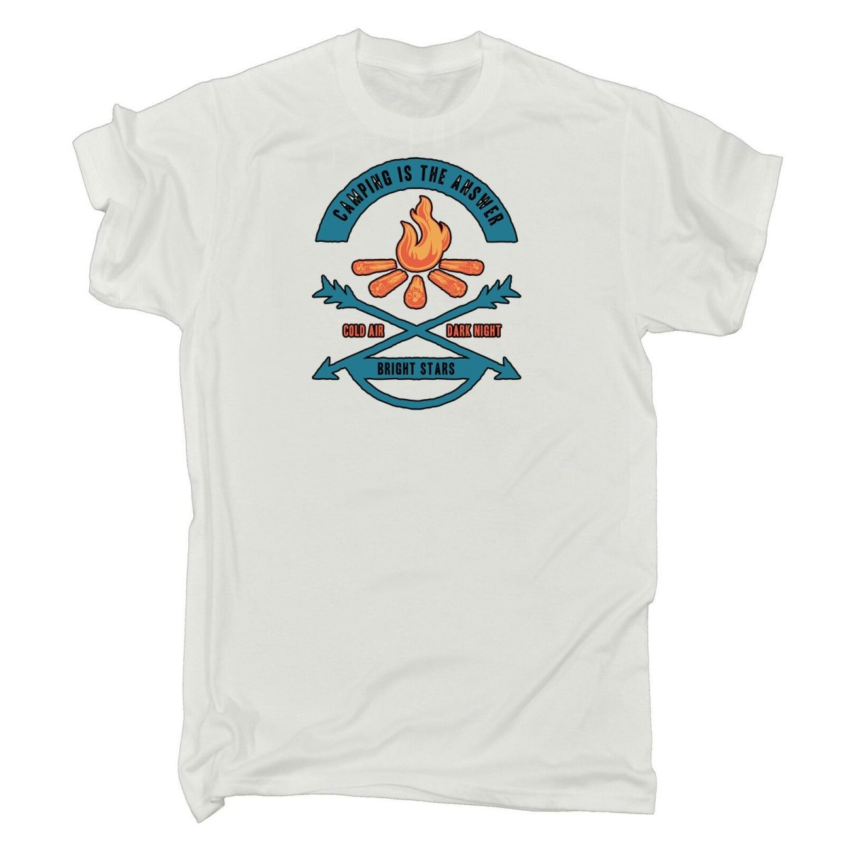 Camping Is The Answer - Mens Funny T-Shirt Tshirts - 123t Australia | Funny T-Shirts Mugs Novelty Gifts