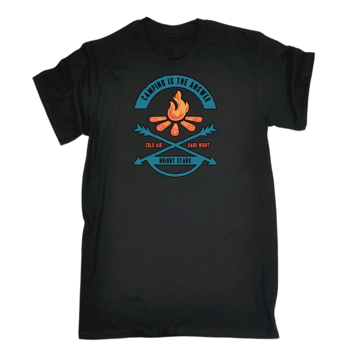 Camping Is The Answer - Mens Funny T-Shirt Tshirts - 123t Australia | Funny T-Shirts Mugs Novelty Gifts