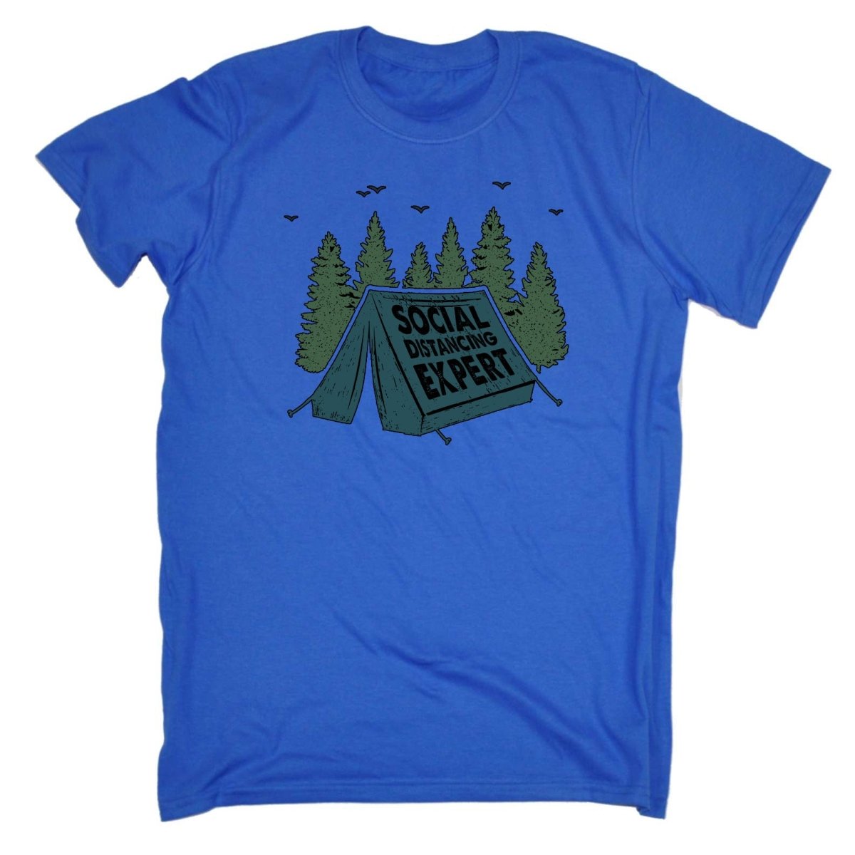 Camping Social Distancing Expert - Mens Funny T-Shirt Tshirts Tee Shirt - 123t Australia | Funny T-Shirts Mugs Novelty Gifts