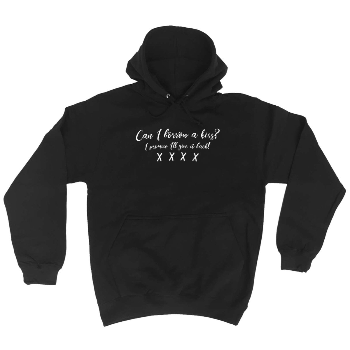 Can Borrow A Kiss - Funny Novelty Hoodies Hoodie - 123t Australia | Funny T-Shirts Mugs Novelty Gifts