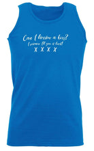 Can Borrow A Kiss - Funny Novelty Vest Singlet Unisex Tank Top - 123t Australia | Funny T-Shirts Mugs Novelty Gifts