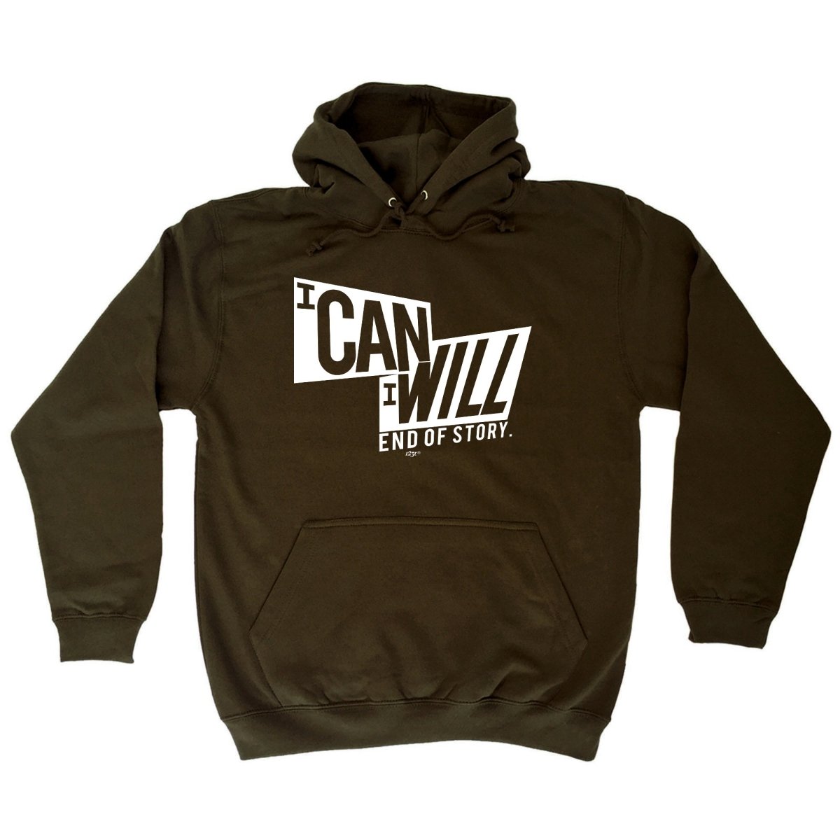 Can Will End Of Story - Funny Novelty Hoodies Hoodie - 123t Australia | Funny T-Shirts Mugs Novelty Gifts