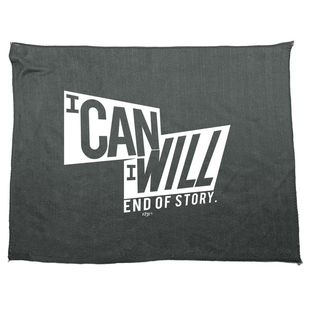 Can Will End Of Story - Funny Novelty Soft Sport Microfiber Towel - 123t Australia | Funny T-Shirts Mugs Novelty Gifts