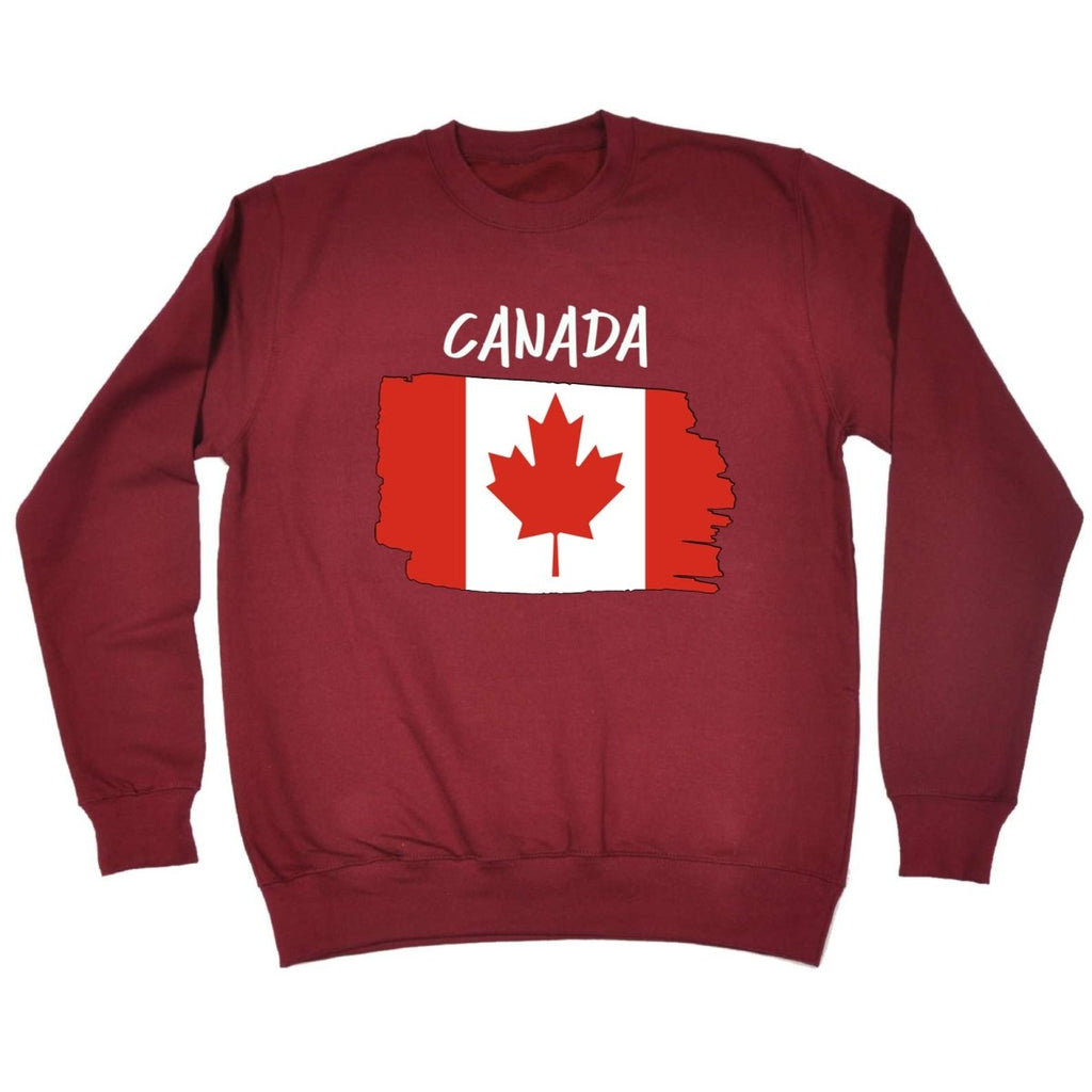 Canada Country Flag Nationality - Sweatshirt - 123t Australia | Funny T-Shirts Mugs Novelty Gifts