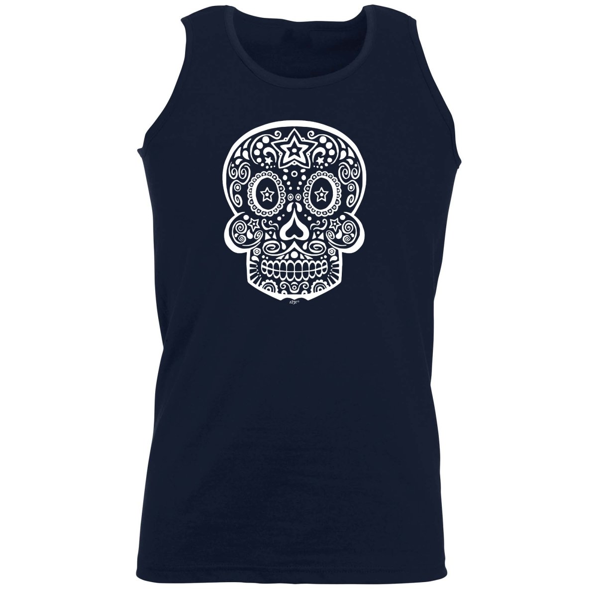 Candy Skull - Funny Novelty Vest Singlet Unisex Tank Top - 123t Australia | Funny T-Shirts Mugs Novelty Gifts
