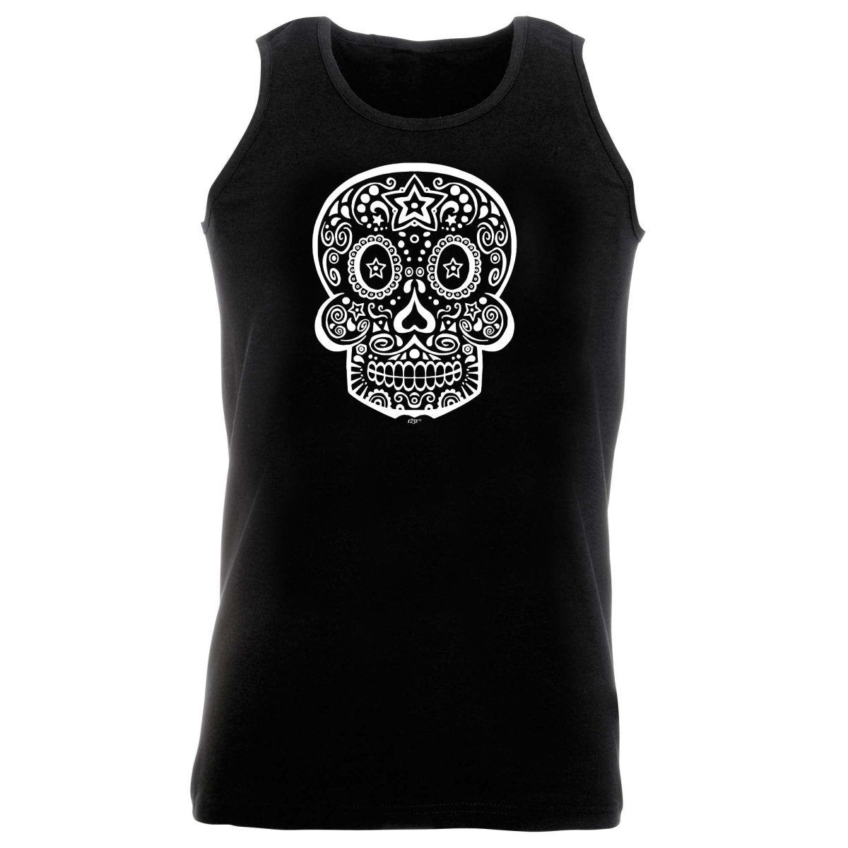 Candy Skull - Funny Novelty Vest Singlet Unisex Tank Top - 123t Australia | Funny T-Shirts Mugs Novelty Gifts