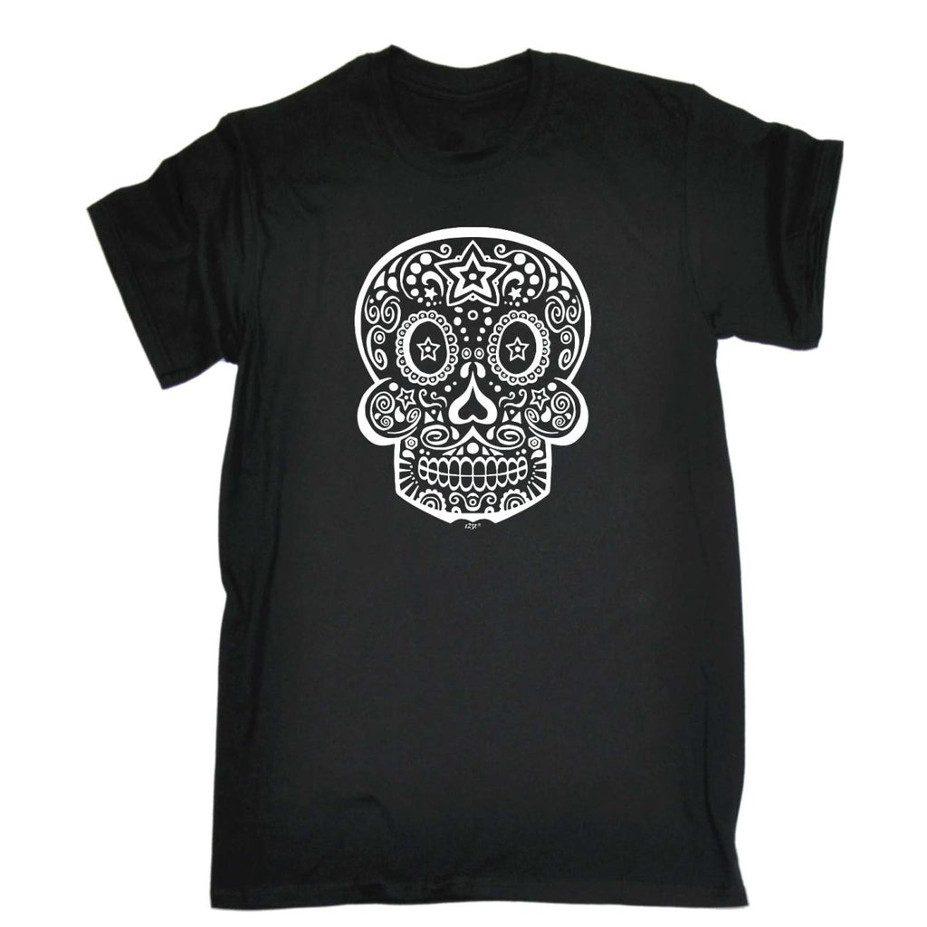 Candy Skull - Mens Funny Novelty T-Shirt Tshirts BLACK T Shirt - 123t Australia | Funny T-Shirts Mugs Novelty Gifts