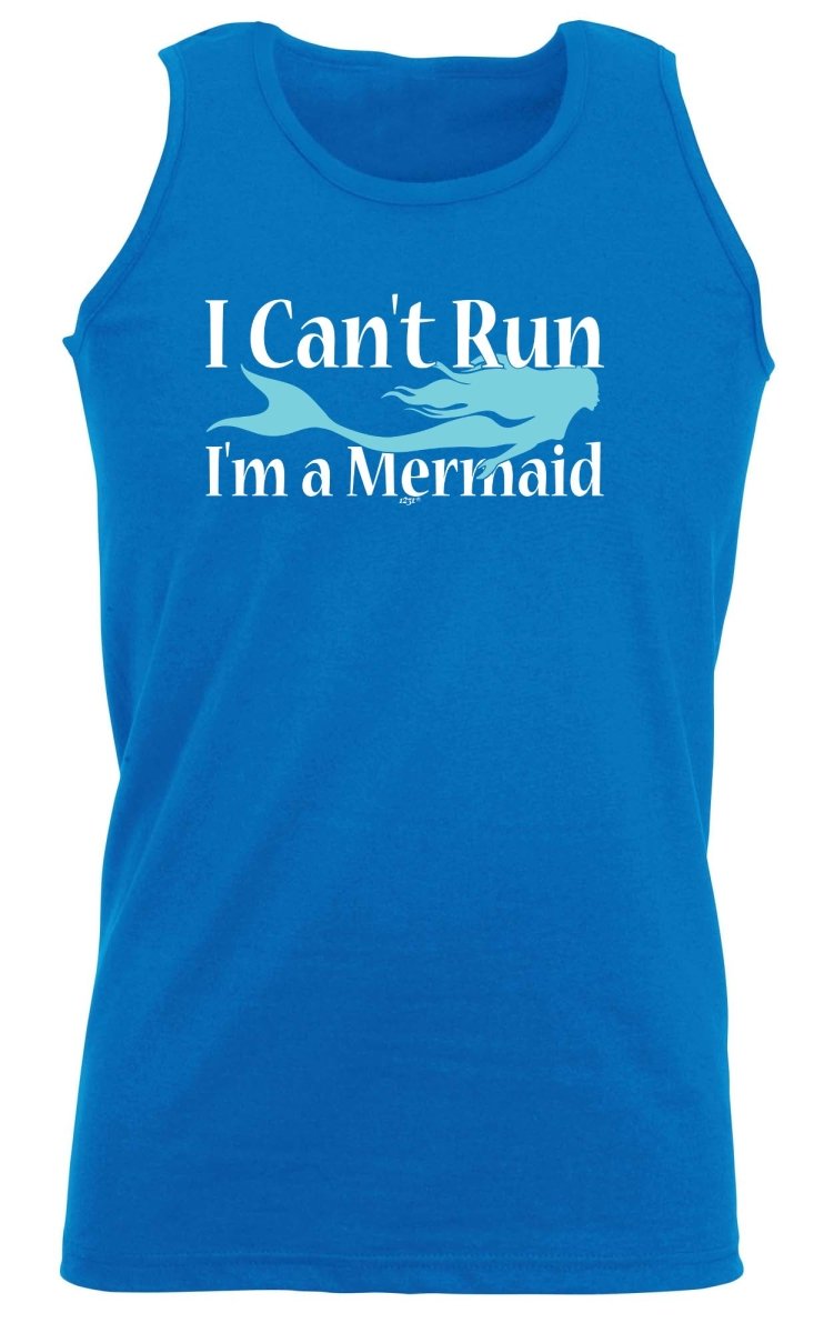 Cant Run Im A Mermaid - Funny Novelty Vest Singlet Unisex Tank Top - 123t Australia | Funny T-Shirts Mugs Novelty Gifts