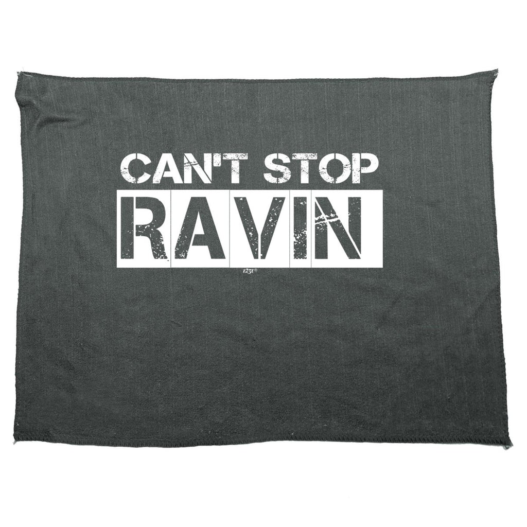 Cant Stop Raving Rave - Funny Novelty Soft Sport Microfiber Towel - 123t Australia | Funny T-Shirts Mugs Novelty Gifts