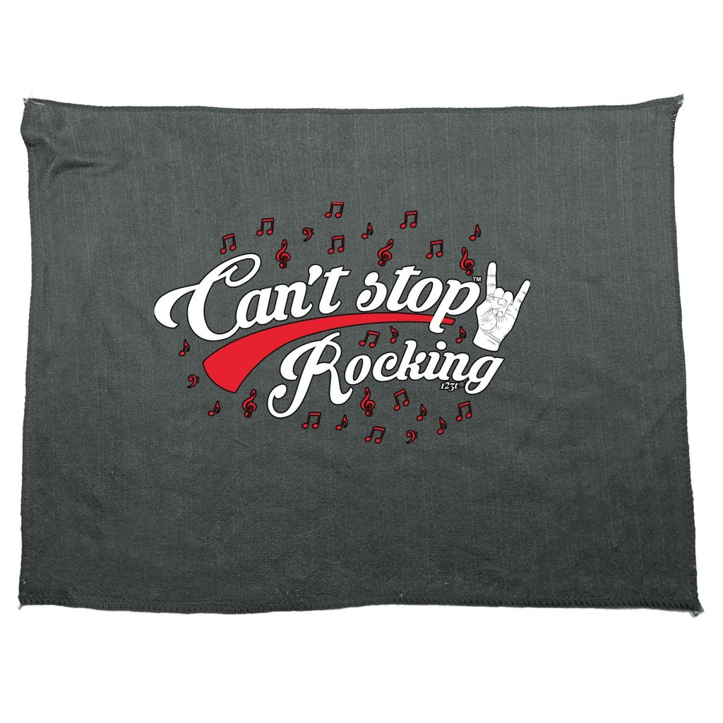 Cant Stop Rocking Music - Funny Novelty Soft Sport Microfiber Towel - 123t Australia | Funny T-Shirts Mugs Novelty Gifts