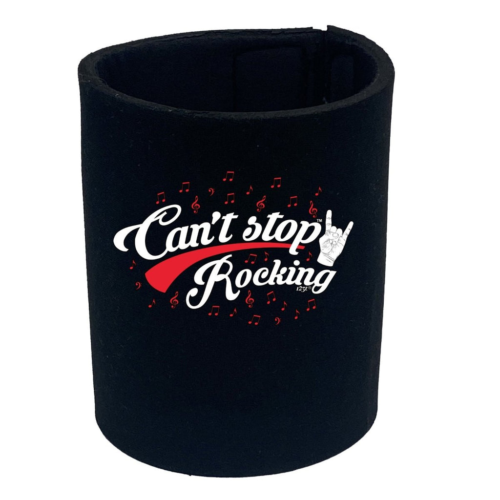 Cant Stop Rocking Music - Funny Novelty Stubby Holder - 123t Australia | Funny T-Shirts Mugs Novelty Gifts