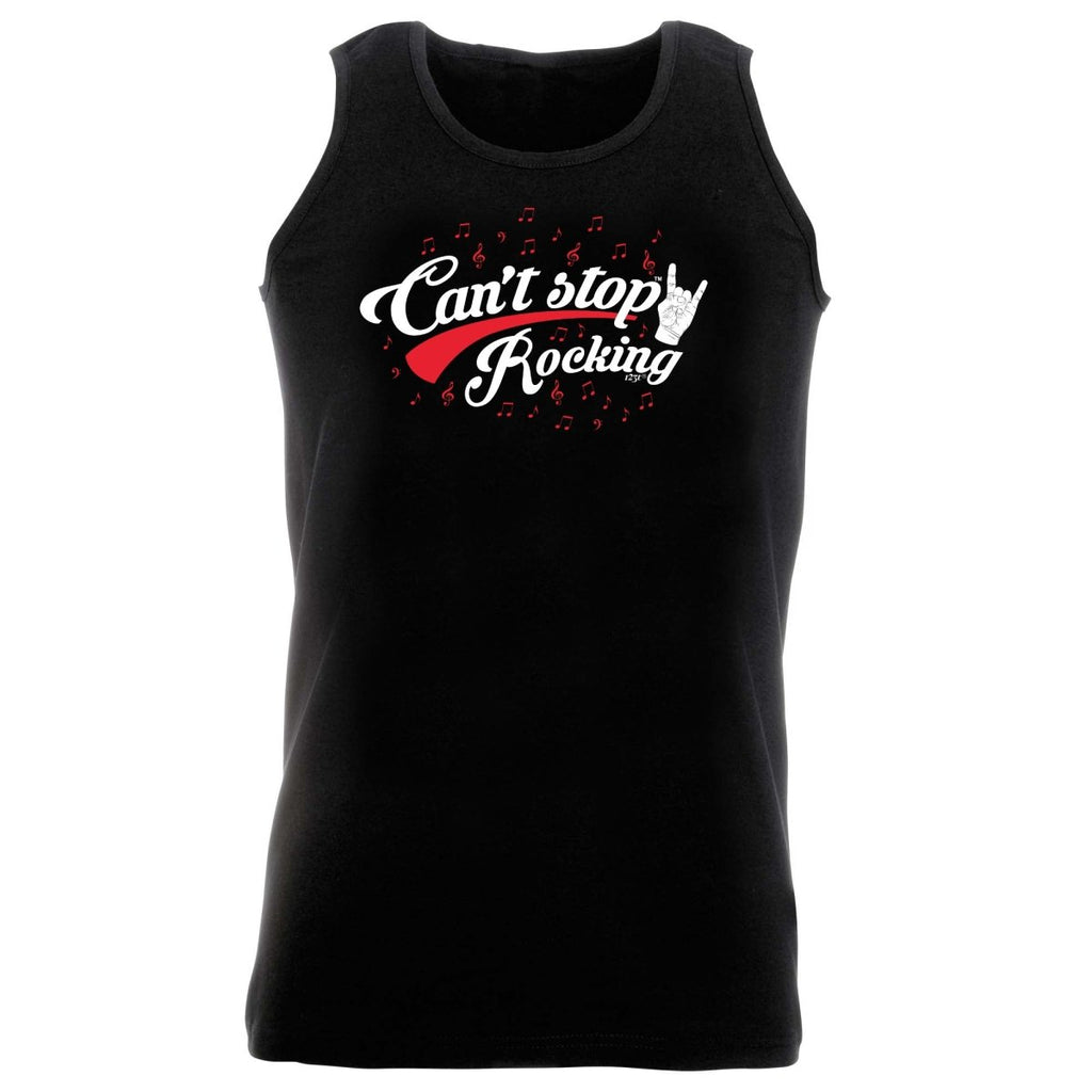 Cant Stop Rocking Music - Funny Novelty Vest Singlet Unisex Tank Top - 123t Australia | Funny T-Shirts Mugs Novelty Gifts