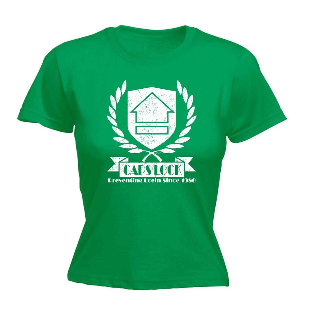 Capslock - Funny Novelty Womens T-Shirt T Shirt Tshirt - 123t Australia | Funny T-Shirts Mugs Novelty Gifts