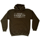 Caravan Home Is Where You Park It - Funny Novelty Hoodies Hoodie - 123t Australia | Funny T-Shirts Mugs Novelty Gifts