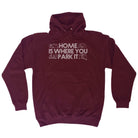 Caravan Home Is Where You Park It - Funny Novelty Hoodies Hoodie - 123t Australia | Funny T-Shirts Mugs Novelty Gifts