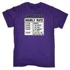 Carpenter Hourly Rate - Mens Funny T-Shirt Tshirts - 123t Australia | Funny T-Shirts Mugs Novelty Gifts