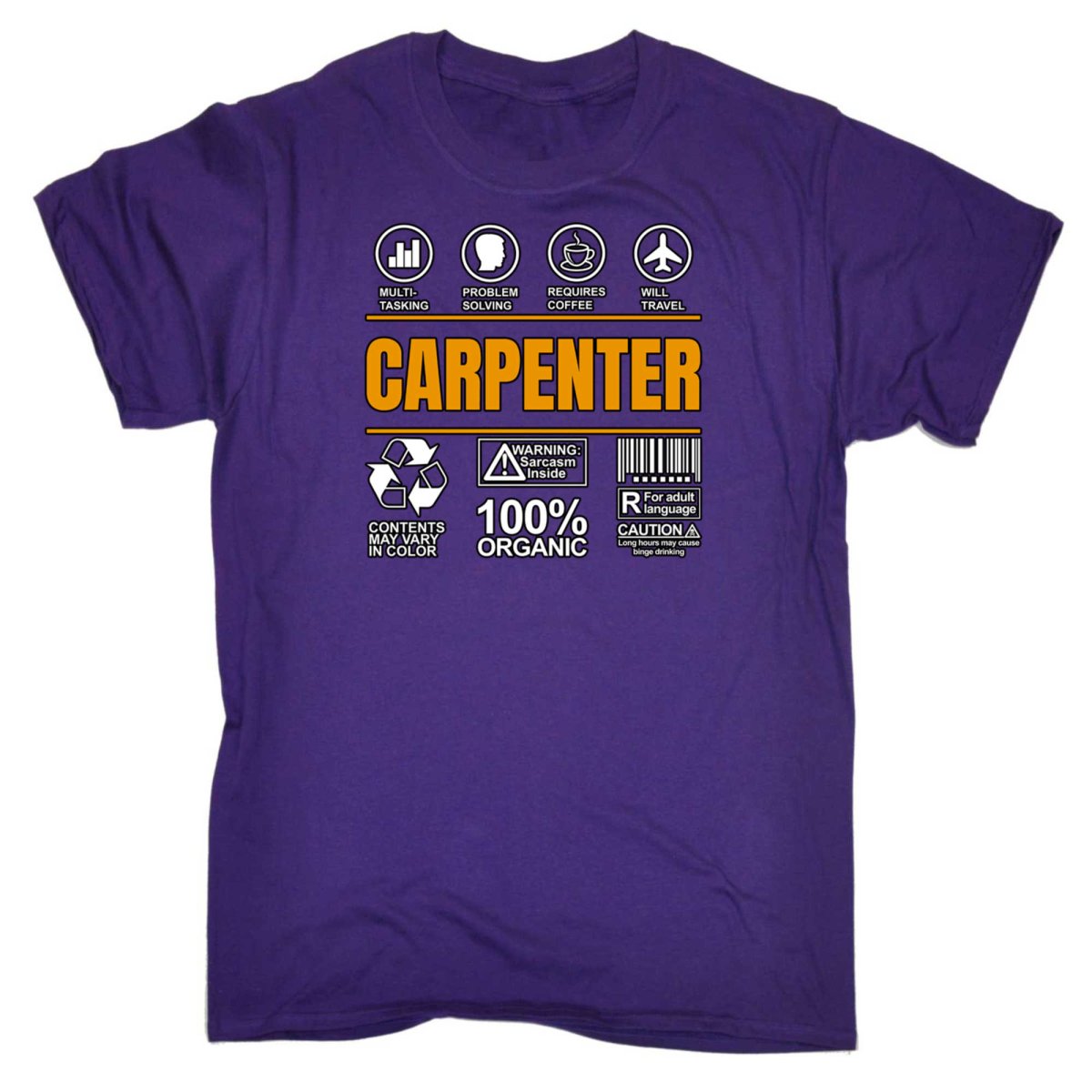 Carpenter Sarcastic Humour - Mens Funny T-Shirt Tshirts - 123t Australia | Funny T-Shirts Mugs Novelty Gifts