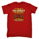 Cat Addict On The Road To Recovery Kitten Pussy Cats - Mens Funny T-Shirt Tshirts Tee Shirt - 123t Australia | Funny T-Shirts Mugs Novelty Gifts