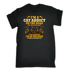 Cat Addict On The Road To Recovery Kitten Pussy Cats - Mens Funny T-Shirt Tshirts Tee Shirt - 123t Australia | Funny T-Shirts Mugs Novelty Gifts