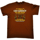 Cat Addict On The Road To Recovery Kitten Pussy Cats - Mens Funny T-Shirt Tshirts Tee Shirt - 123t Australia | Funny T-Shirts Mugs Novelty Gifts