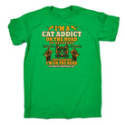 Cat Addict On The Road To Recovery Kitten Pussy Cats - Mens Funny T-Shirt Tshirts Tee Shirt - 123t Australia | Funny T-Shirts Mugs Novelty Gifts