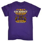 Cat Addict On The Road To Recovery Kitten Pussy Cats - Mens Funny T-Shirt Tshirts Tee Shirt - 123t Australia | Funny T-Shirts Mugs Novelty Gifts
