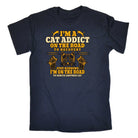 Cat Addict On The Road To Recovery Kitten Pussy Cats - Mens Funny T-Shirt Tshirts Tee Shirt - 123t Australia | Funny T-Shirts Mugs Novelty Gifts