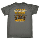Cat Addict On The Road To Recovery Kitten Pussy Cats - Mens Funny T-Shirt Tshirts Tee Shirt - 123t Australia | Funny T-Shirts Mugs Novelty Gifts