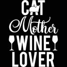 Cat Mother Wine Lover - Mens Funny T-Shirt Tshirts - 123t Australia | Funny T-Shirts Mugs Novelty Gifts