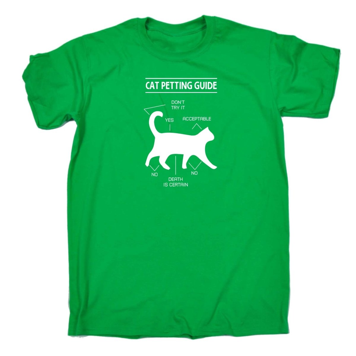 Cat Petting Guide Kitten Pussy Cats - Mens Funny T-Shirt Tshirts Tee Shirt - 123t Australia | Funny T-Shirts Mugs Novelty Gifts