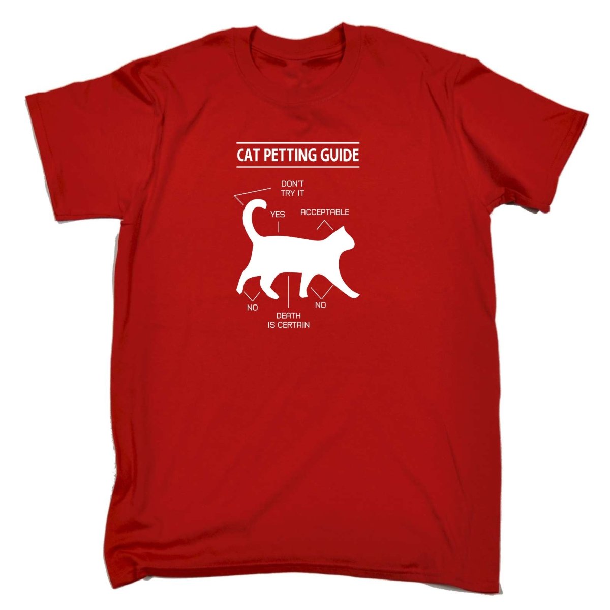 Cat Petting Guide Kitten Pussy Cats - Mens Funny T-Shirt Tshirts Tee Shirt - 123t Australia | Funny T-Shirts Mugs Novelty Gifts