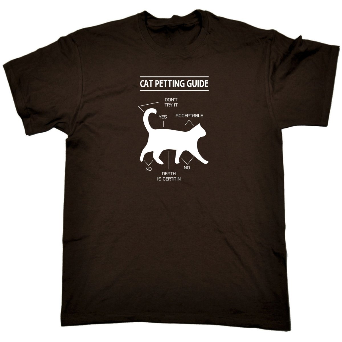 Cat Petting Guide Kitten Pussy Cats - Mens Funny T-Shirt Tshirts Tee Shirt - 123t Australia | Funny T-Shirts Mugs Novelty Gifts