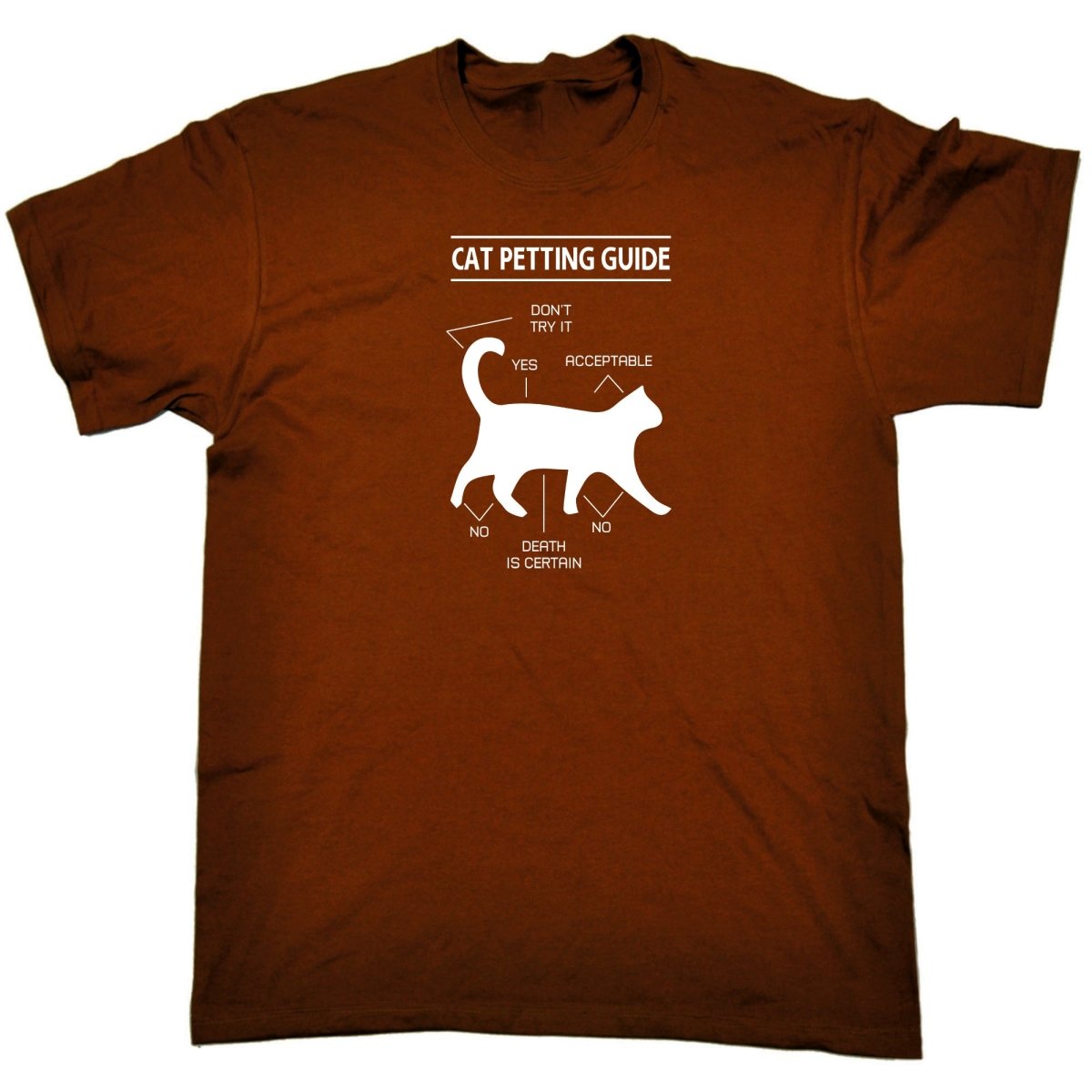 Cat Petting Guide Kitten Pussy Cats - Mens Funny T-Shirt Tshirts Tee Shirt - 123t Australia | Funny T-Shirts Mugs Novelty Gifts