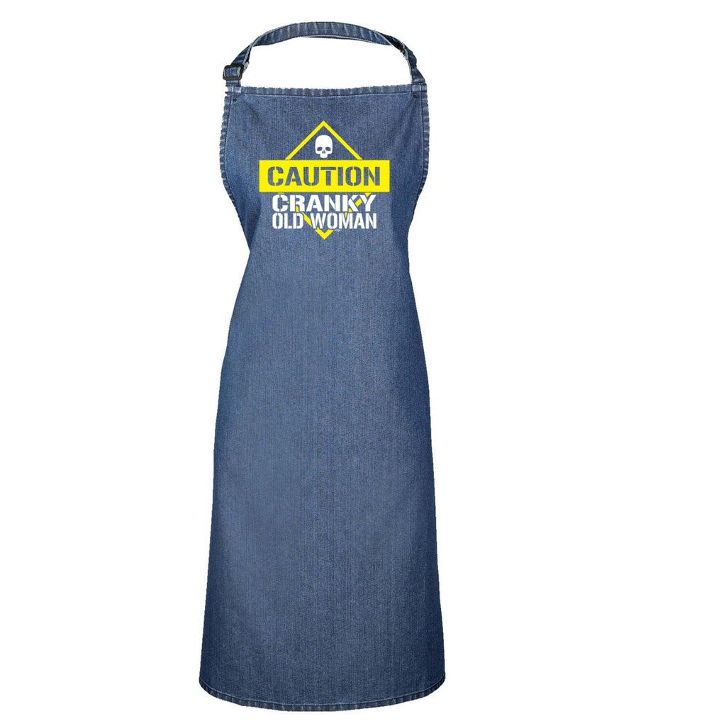 Caution Cranky Old Woman - Funny Novelty Kitchen Adult Apron - 123t Australia | Funny T-Shirts Mugs Novelty Gifts