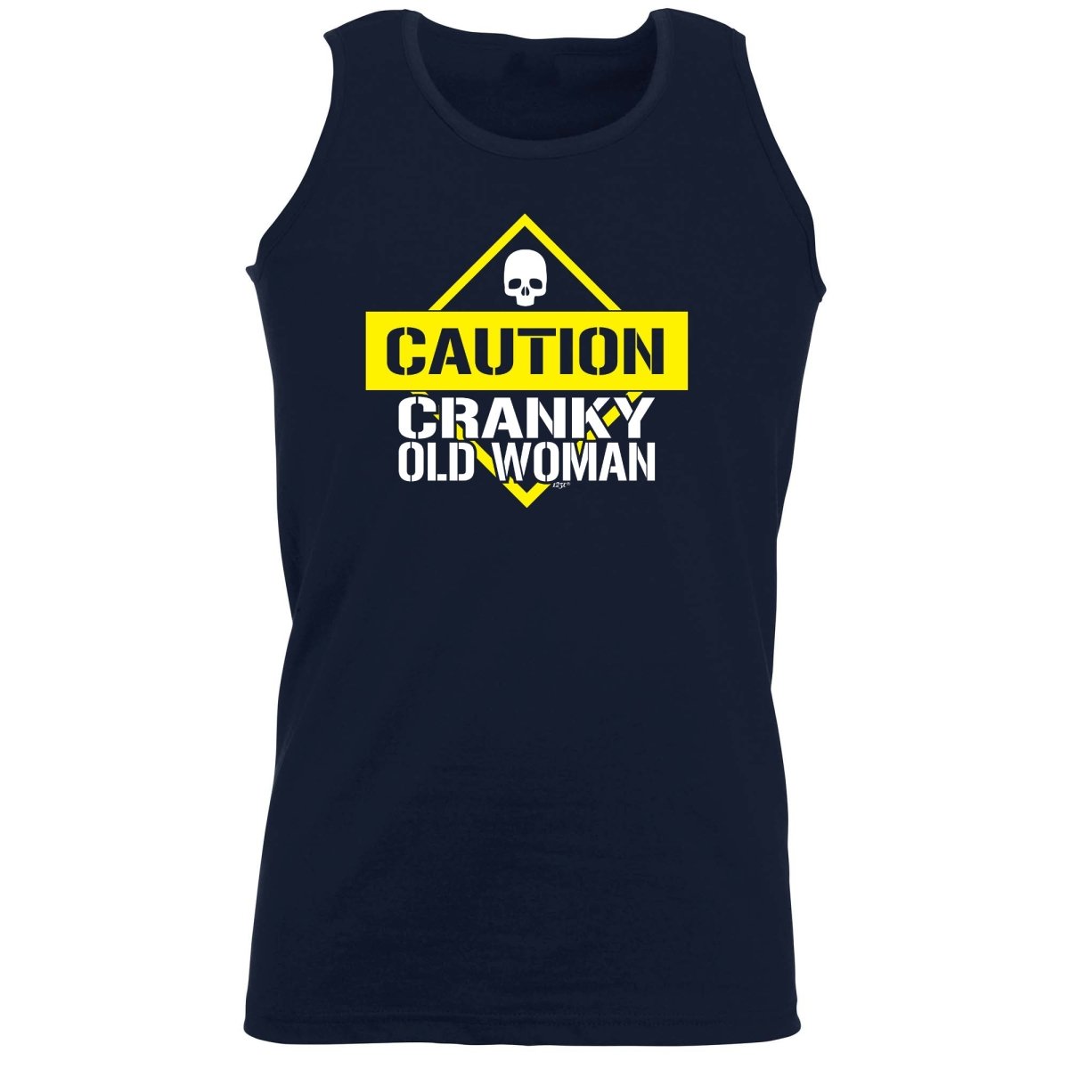Caution Cranky Old Woman - Funny Novelty Vest Singlet Unisex Tank Top - 123t Australia | Funny T-Shirts Mugs Novelty Gifts