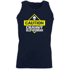 Caution Cranky Old Woman - Funny Novelty Vest Singlet Unisex Tank Top - 123t Australia | Funny T-Shirts Mugs Novelty Gifts