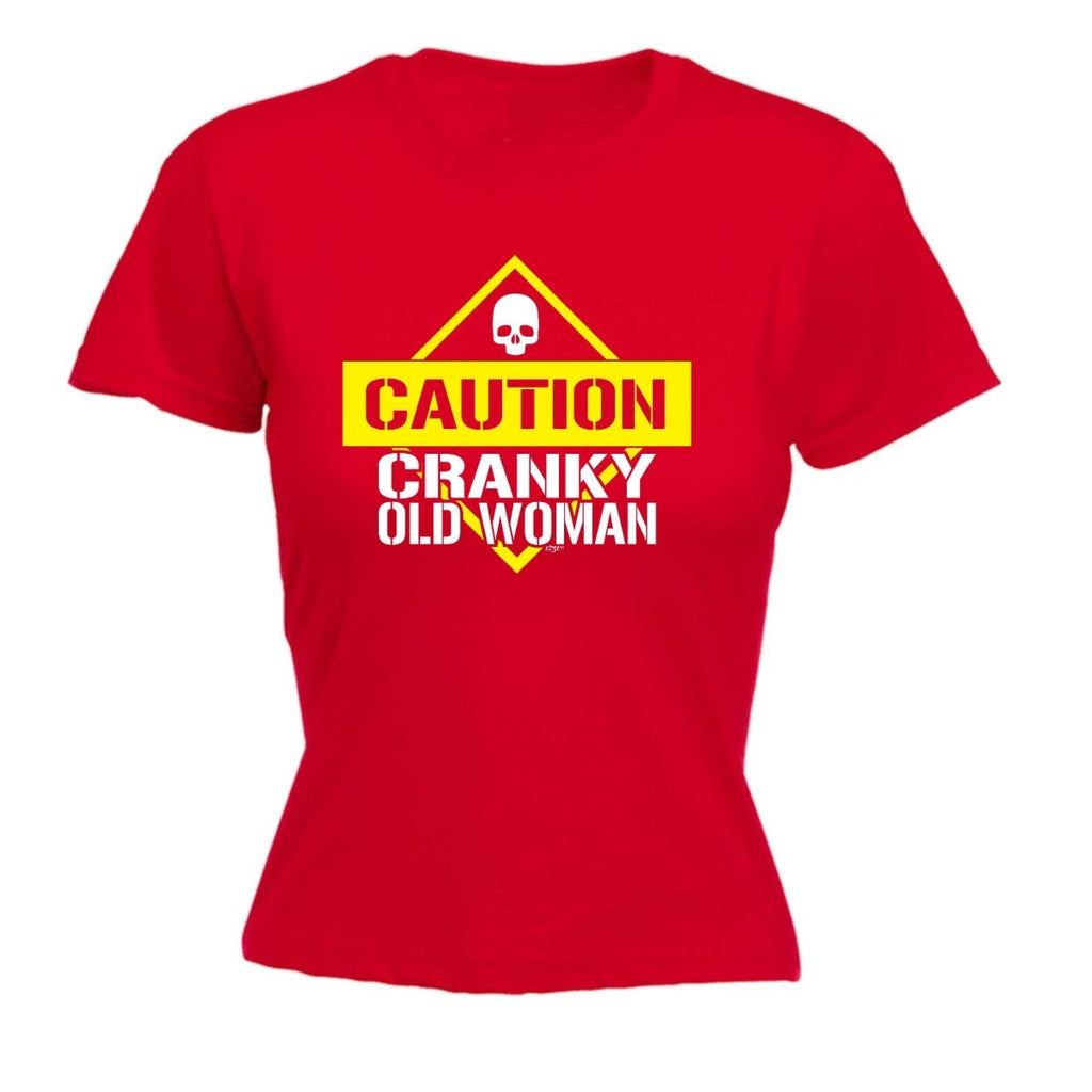 Caution Cranky Old Woman - Funny Novelty Womens T-Shirt T Shirt Tshirt - 123t Australia | Funny T-Shirts Mugs Novelty Gifts
