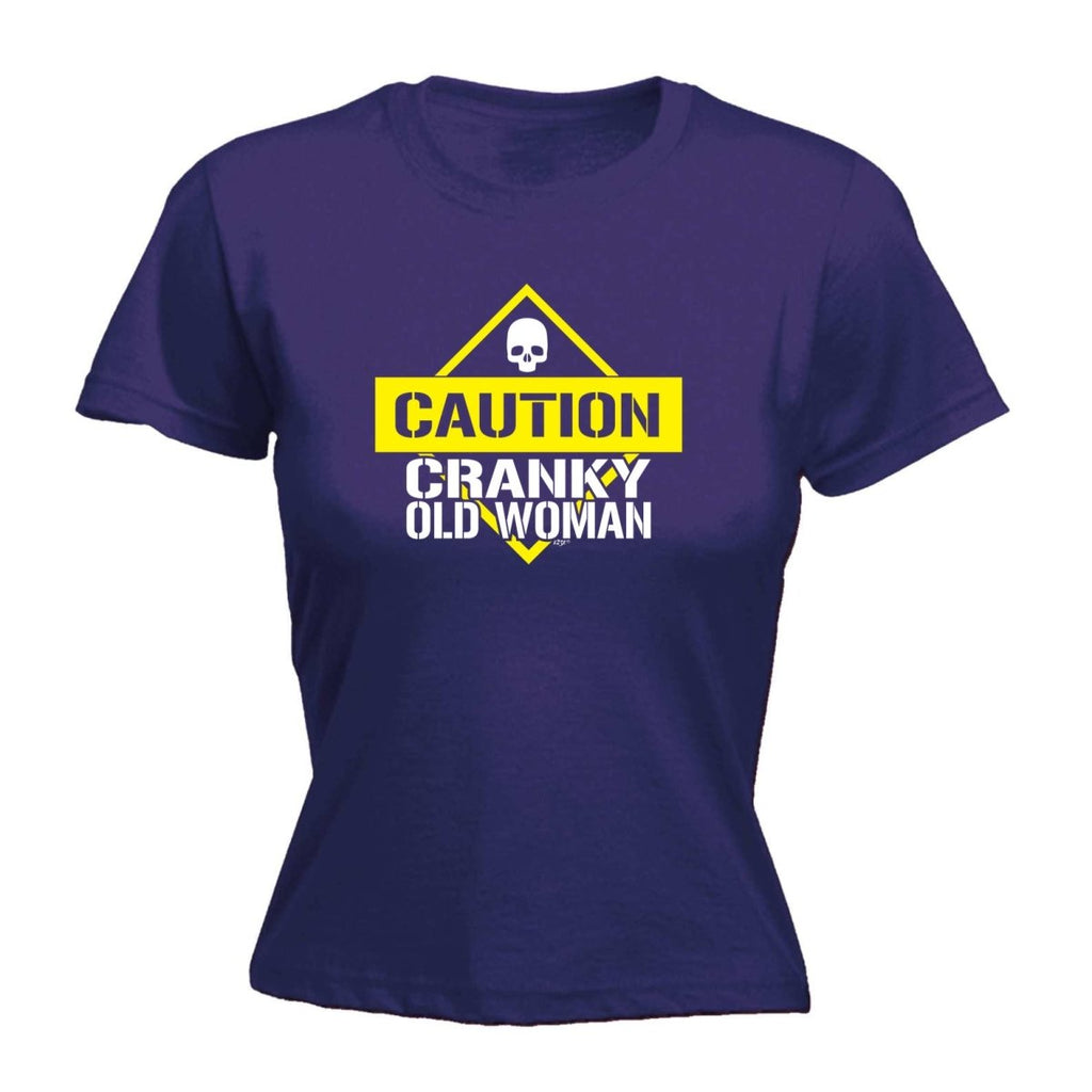 Caution Cranky Old Woman - Funny Novelty Womens T-Shirt T Shirt Tshirt - 123t Australia | Funny T-Shirts Mugs Novelty Gifts