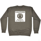 Caution Eargasm In Progress - Funny Novelty Sweatshirt - 123t Australia | Funny T-Shirts Mugs Novelty Gifts