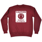 Caution Eargasm In Progress - Funny Novelty Sweatshirt - 123t Australia | Funny T-Shirts Mugs Novelty Gifts