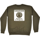 Caution Eargasm In Progress - Funny Novelty Sweatshirt - 123t Australia | Funny T-Shirts Mugs Novelty Gifts