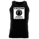 Caution Eargasm In Progress - Funny Novelty Vest Singlet Unisex Tank Top - 123t Australia | Funny T-Shirts Mugs Novelty Gifts