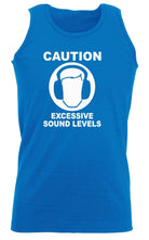 Caution Excessive Sound Levels - Funny Novelty Vest Singlet Unisex Tank Top - 123t Australia | Funny T-Shirts Mugs Novelty Gifts