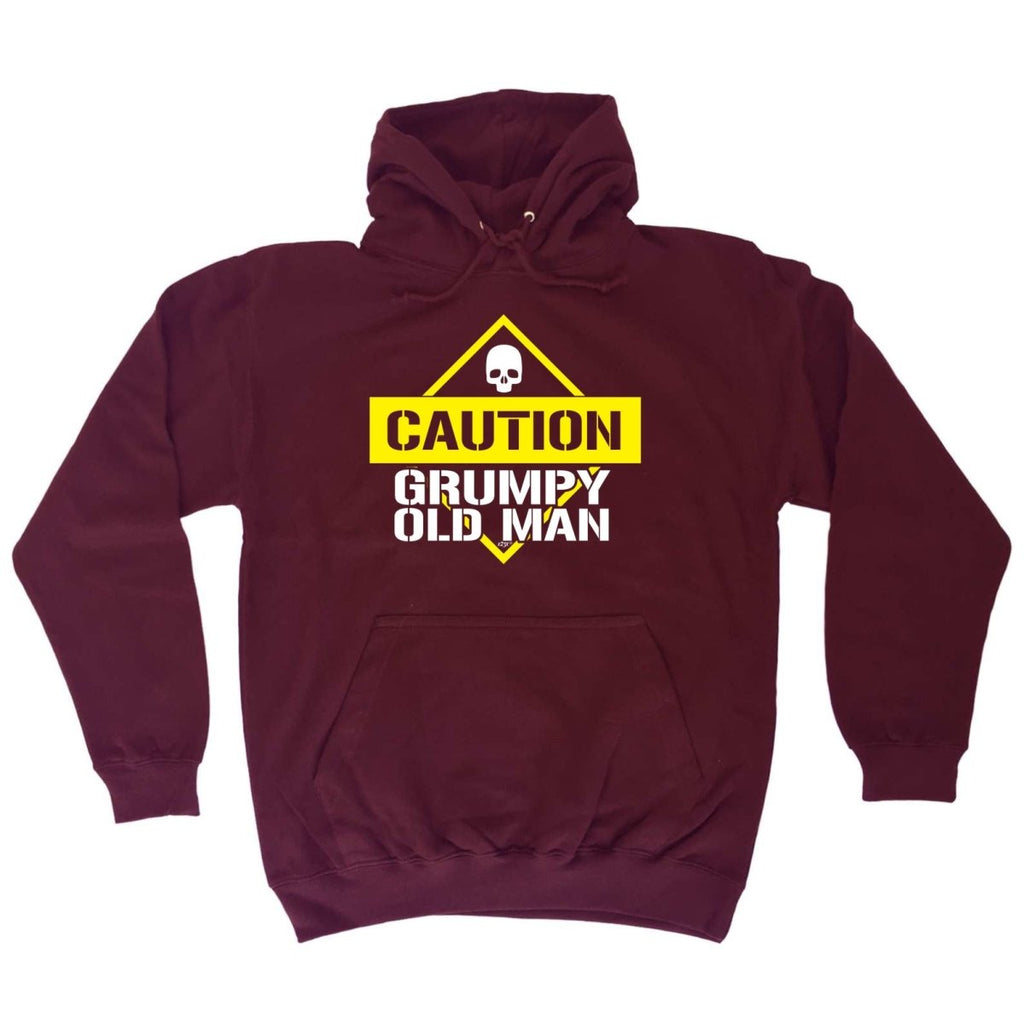 Caution Grumpy Old Man - Funny Novelty Hoodies Hoodie - 123t Australia | Funny T-Shirts Mugs Novelty Gifts