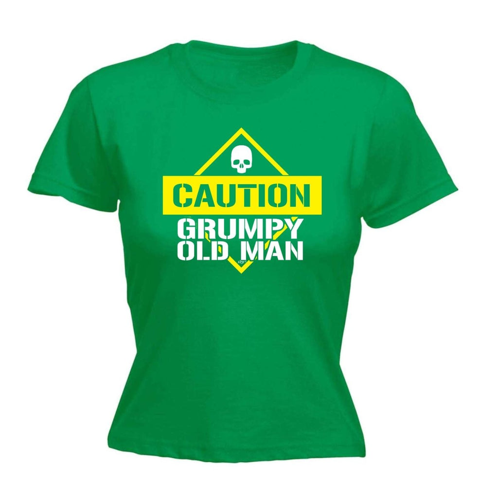 Caution Grumpy Old Man - Funny Novelty Womens T-Shirt T Shirt Tshirt - 123t Australia | Funny T-Shirts Mugs Novelty Gifts